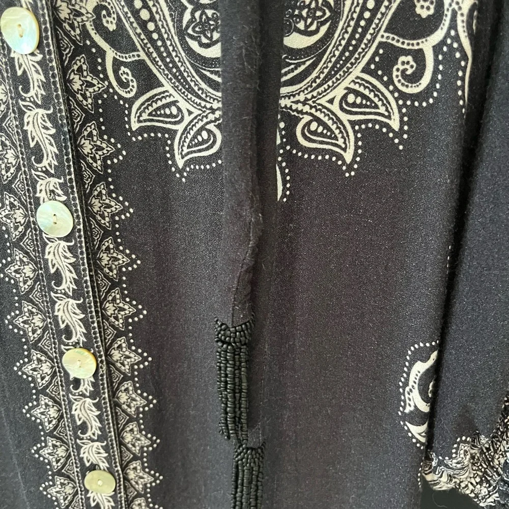 FARM Rio Black & White Paisley Maxi Dress - Picture 8 of 14